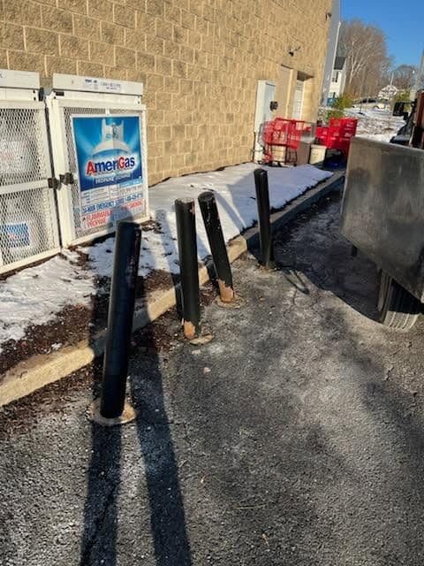 Gallery photos for Bollard Replacement at Local Gas Station: Image #1